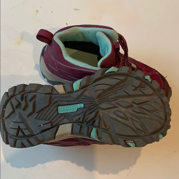 Merrell Moab Hiking Boots Girls Pink 11 & 12 M - Picture 8 of 8